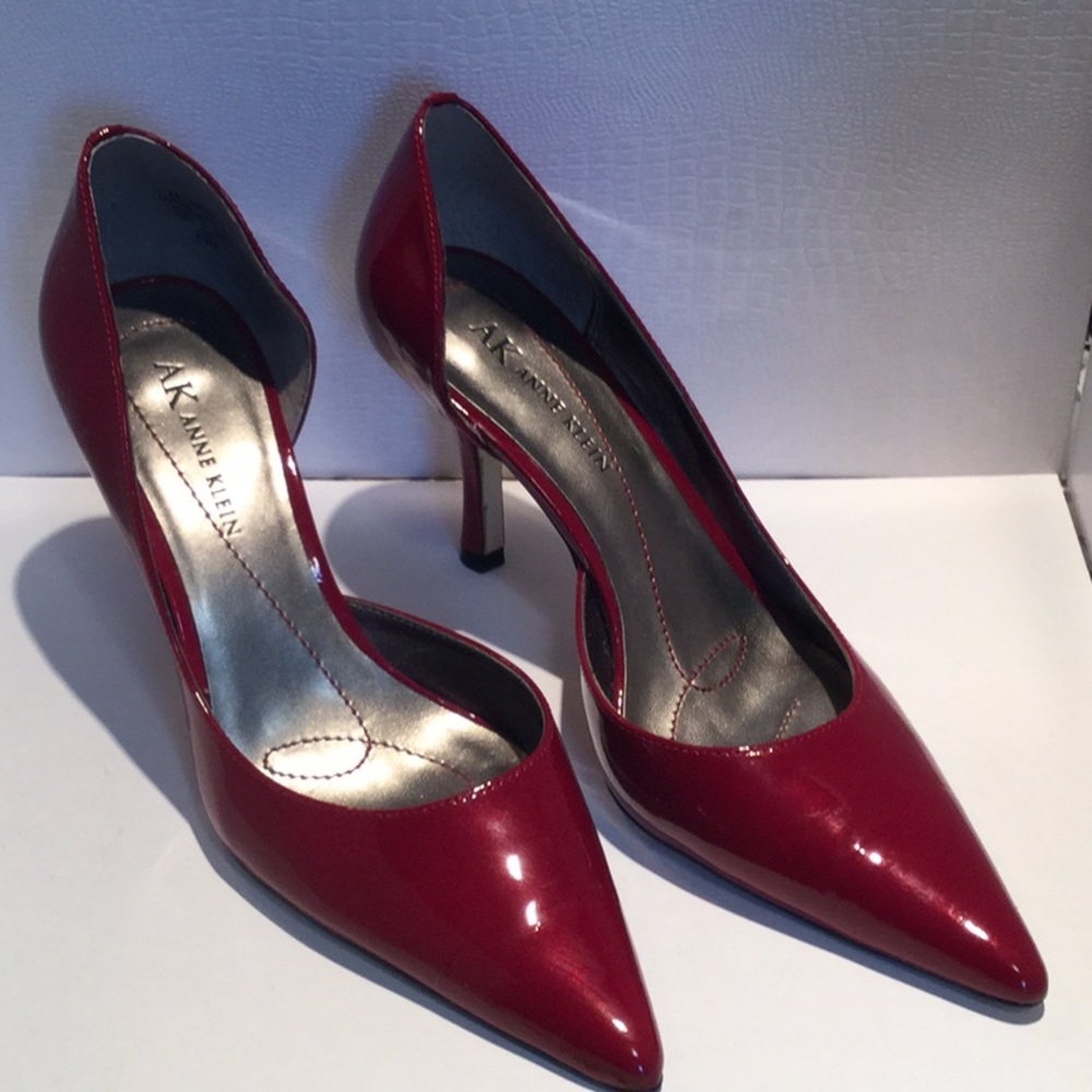 Cherry red Anne Klein Heels 3"